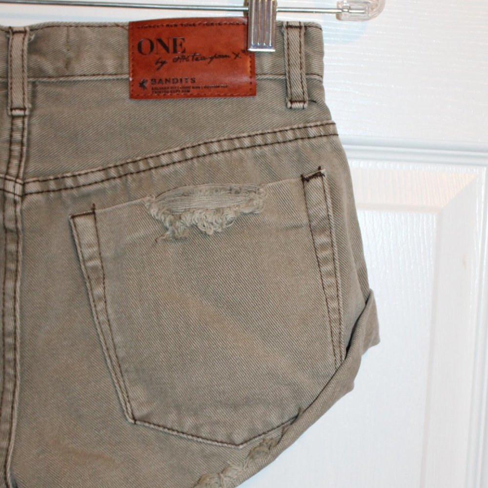 One x One Teaspoon Harlets Denim Shorts Size 24